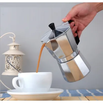 ấm pha cafe chuyên nghiệp moka 300ml hợp kim nhôm giữ nhiệt tốt kiểu ý ấm pha cafe chuyên nghiệp moka 300ml hợp kim nhôm giữ nhiệt tốt kiểu ý