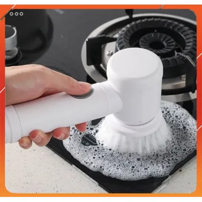 bàn chải điện magic brush 5 trong 1 pin sạc siêu mạnh