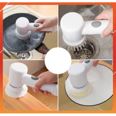 bàn chải điện magic brush 5 trong 1 pin sạc siêu mạnh