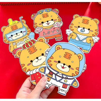 bao lì xì cute - bao lì xì hoạt hình 50 cái bao lì xì cute - bao lì xì hoạt hình 50 cái