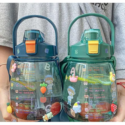 bình đựng nước cute - bình đựng nước có ống hút - 1300ml bình đựng nước cute - bình đựng nước có ống hút - 1300ml
