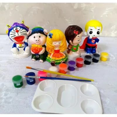 bộ 10 tượng thạch cao cho bé nhiều hình size 9-11cm tặng kèm màu và 1 cọ bộ 10 tượng thạch cao cho bé nhiều hình size 9-11cm tặng kèm màu và 1 cọ