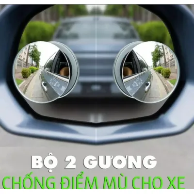 Bộ 2 Gương Cầu Lồi Không Viền Gắn Kính Hậu Xe Ôto Xoay 360 Độ Xóa Điểm Mù Bộ 2 Gương Cầu Lồi Không Viền Gắn Kính Hậu Xe Ôto Xoay 360 Độ Xóa Điểm Mù