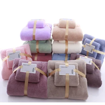 bộ 2 khăn tắm gấp gọn bằng lông mềm mịn siêu thấm hút bộ 2 khăn tắm gấp gọn bằng lông mềm mịn siêu thấm hút