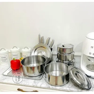 bộ 5 thố nồi inox đa năng có nắp đậy 5 size tiện lợi bộ 5 thố nồi inox đa năng có nắp đậy 5 size tiện lợi