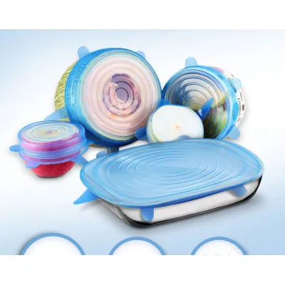 bộ 6 nắp đậy silicon bọc thực phẩm, hộp thức ăn, chai nhựa chuyên dụng bộ 6 nắp đậy silicon bọc thực phẩm, hộp thức ăn, chai nhựa chuyên dụng