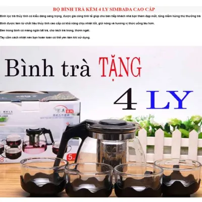 bộ ấm trà thủy tinh cao cấp bộ ấm trà thủy tinh cao cấp