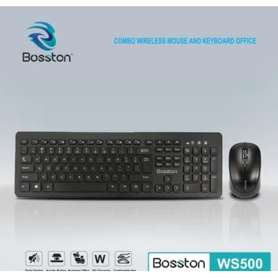 bộ bàn phím - chuột không dây | bộ bàn phím và chuột không dây wireless bosston ws500 bộ bàn phím - chuột không dây | bộ bàn phím và chuột không dây wireless bosston ws500