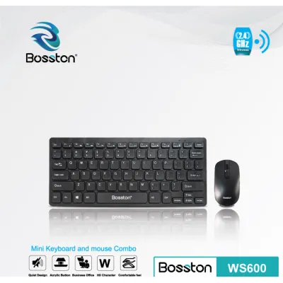bộ bàn phím - chuột không dây | combo bàn phím và chuột không dây mini bosston ws600 bộ bàn phím - chuột không dây | combo bàn phím và chuột không dây mini bosston ws600