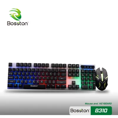 bộ bàn phím và chuột bosston chuyên game 8310 có led 7 màu bộ bàn phím và chuột bosston chuyên game 8310 có led 7 màu
