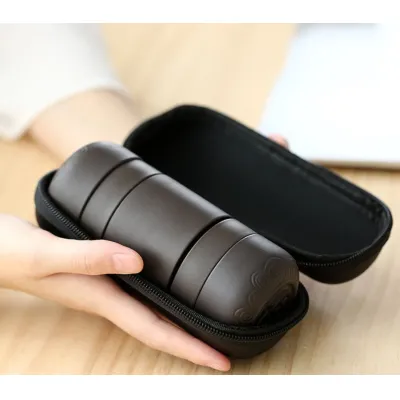 bộ bình trà gốm sứ 4 tách kèm túi đựng du lịch cao cấp bộ bình trà gốm sứ 4 tách kèm túi đựng du lịch cao cấp