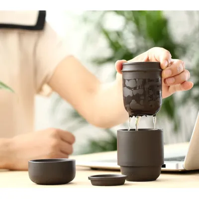bộ bình trà gốm sứ 4 tách kèm túi đựng du lịch cao cấp bộ bình trà gốm sứ 4 tách kèm túi đựng du lịch cao cấp