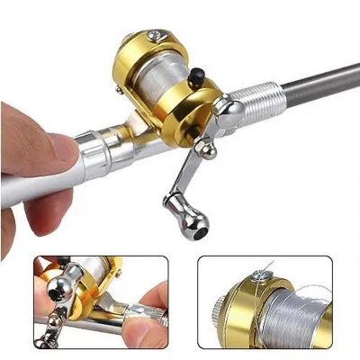 bộ cần câu cá du lịch mini máy ngang dài 100cm hình bút bi bộ cần câu cá du lịch mini máy ngang dài 100cm hình bút bi