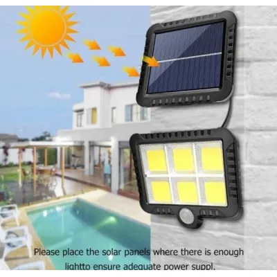 bộ đèn năng lượng mặt trời siêu sáng cob 6 led f120 16x14cm kèm giá đỡ và remote điều khiển bộ đèn năng lượng mặt trời siêu sáng cob 6 led f120 16x14cm kèm giá đỡ và remote điều khiển