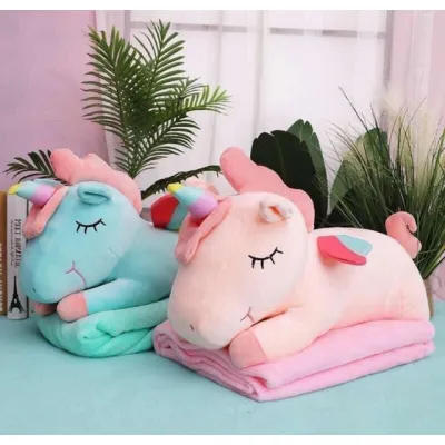 bộ gối chăn hình ngựa kì lân pony có cánh 3 trong 1 dễ thương bộ gối chăn hình ngựa kì lân pony có cánh 3 trong 1 dễ thương