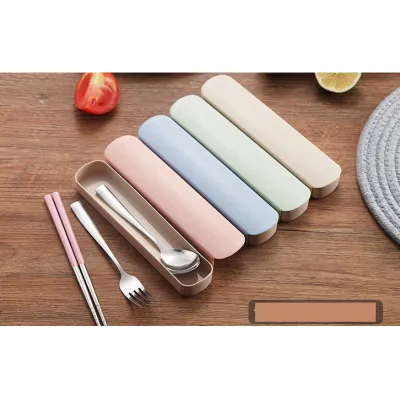 bộ muỗng đũa nĩa inox lúa mạch có hộp đựng tiện lợi bộ muỗng đũa nĩa inox lúa mạch có hộp đựng tiện lợi