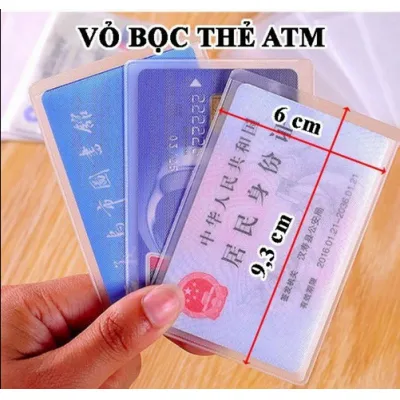 bọc cccd - bọc thẻ atm combo 8 cái bọc cccd - bọc thẻ atm combo 8 cái