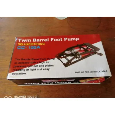 bơm hơi dùng chân 2 ống hơi foot pump áp suất mạnh
