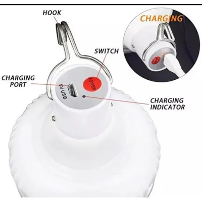 bóng đèn tích điện 100w pin sạc 5 chế độ