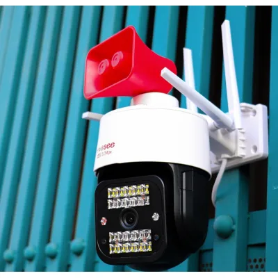camera giám sát | camera ip yoosee ptz 5.0mpx 4 râu 22 led xoay 360 độ có còi hú lớn và đèn báo động có hồng ngoại ban đêm có màu camera giám sát | camera ip yoosee ptz 5.0mpx 4 râu 22 led xoay 360 độ có còi hú lớn và đèn báo động có hồng ngoại ban đêm có màu