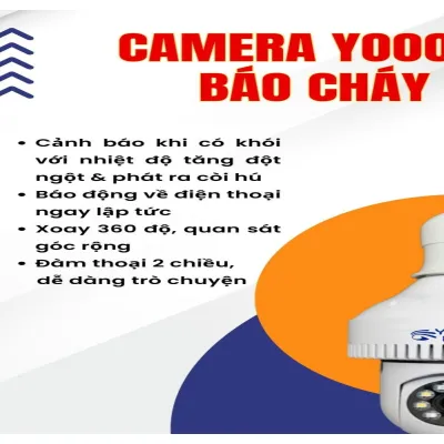 camera yoosee bóng đèn 5mpx có báo khói, báo cháy, xoay 360, xem đêm có màu 8 led camera yoosee bóng đèn 5mpx có báo khói, báo cháy, xoay 360, xem đêm có màu 8 led