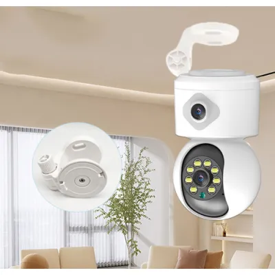 camera hồng ngoại quan sát ban đêm thấy màu - camera wifi 2 mắt đa năng camera hồng ngoại quan sát ban đêm thấy màu - camera wifi 2 mắt đa năng