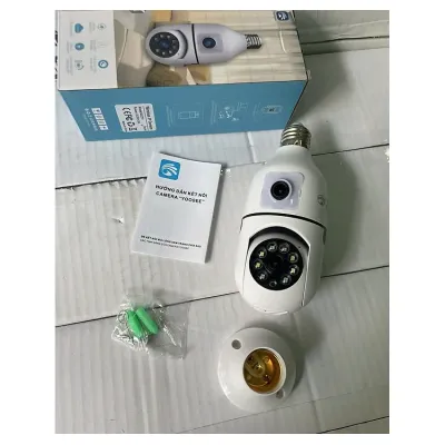 Camera Yoosee Qs211 Bóng Đèn 2 Mắt 10Mpx Xem 2 Khung Hình, Hình Ảnh Sắc Nét, Quay Đêm Có Màu Camera Yoosee Qs211 Bóng Đèn 2 Mắt 10Mpx Xem 2 Khung Hình, Hình Ảnh Sắc Nét, Quay Đêm Có Màu