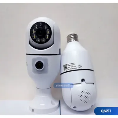 Camera Yoosee Qs211 Bóng Đèn 2 Mắt 10Mpx Xem 2 Khung Hình, Hình Ảnh Sắc Nét, Quay Đêm Có Màu Camera Yoosee Qs211 Bóng Đèn 2 Mắt 10Mpx Xem 2 Khung Hình, Hình Ảnh Sắc Nét, Quay Đêm Có Màu