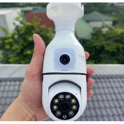 Camera Yoosee Qs211 Bóng Đèn 2 Mắt 10Mpx Xem 2 Khung Hình, Hình Ảnh Sắc Nét, Quay Đêm Có Màu Camera Yoosee Qs211 Bóng Đèn 2 Mắt 10Mpx Xem 2 Khung Hình, Hình Ảnh Sắc Nét, Quay Đêm Có Màu