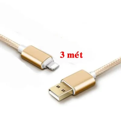 cáp sạc dây dù 3m cổng lightning cực chắc cáp sạc dây dù 3m cổng lightning cực chắc