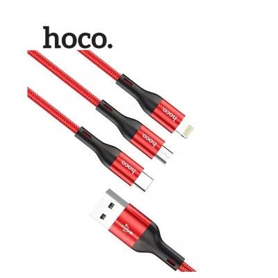 cáp sạc nhanh hoco 3 đầu x2 max 3a dây dài 1m cáp sạc nhanh hoco 3 đầu x2 max 3a dây dài 1m