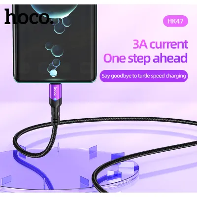 cáp sạc nhanh hoco hk47 3a cho type-c dây dài 2m cáp sạc nhanh hoco hk47 3a cho type-c dây dài 2m