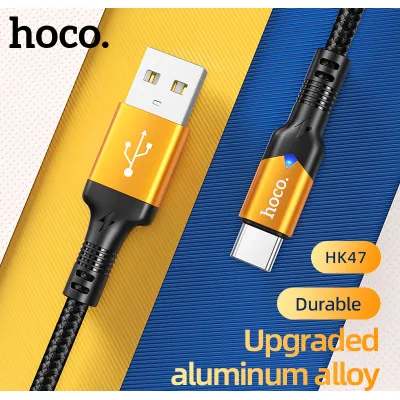 cáp sạc nhanh hoco hk47 3a cho type-c dây dài 2m cáp sạc nhanh hoco hk47 3a cho type-c dây dài 2m