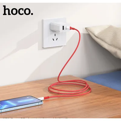 cáp sạc nhanh và truyền dữ liệu hoco x70 pd20w type-c to ip dây dài 1m cáp sạc nhanh và truyền dữ liệu hoco x70 pd20w type-c to ip dây dài 1m