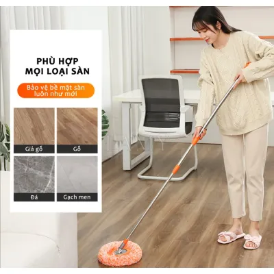 cây lau nhà - cây lau nhà xoay 360 độ