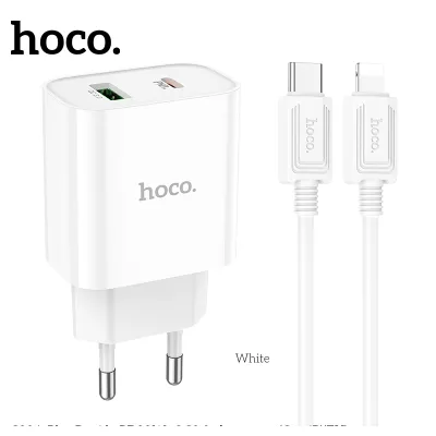 cóc - cáp sạc | bộ sạc nhanh hoco c80a plus pd20w qc3.0 type-c to ip dây dài 1m cóc - cáp sạc | bộ sạc nhanh hoco c80a plus pd20w qc3.0 type-c to ip dây dài 1m