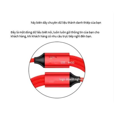 cóc - cáp sạc | cáp sạc 3 đầu dây dù dây dài 1.2m