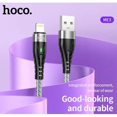 cóc - cáp sạc | cáp sạc hoco dây dù me3 3a cho ip có led dây dài 2m cóc - cáp sạc | cáp sạc hoco dây dù me3 3a cho ip có led dây dài 2m