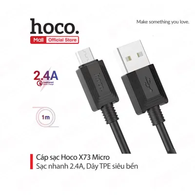 cóc - cáp sạc | cáp sạc hoco x73 cổng micro 2.4a dây dài 1m cóc - cáp sạc | cáp sạc hoco x73 cổng micro 2.4a dây dài 1m