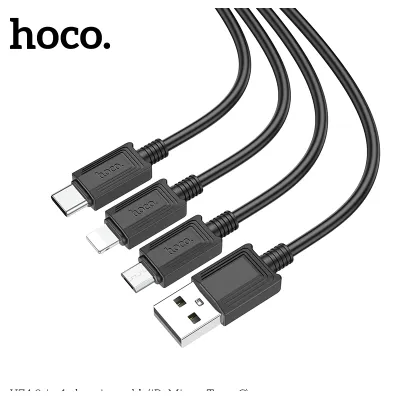cóc - cáp sạc | cáp sạc hoco x74 2.0a 3 đầu đa năng dây dài 1m cổng micro type-c lightning cóc - cáp sạc | cáp sạc hoco x74 2.0a 3 đầu đa năng dây dài 1m cổng micro type-c lightning