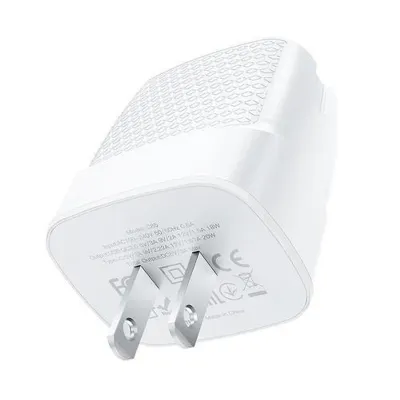 cóc - cáp sạc | cốc sạc nhanh hoco c85a pd20w qc3.0 2 cổng sạc typec và usb cóc - cáp sạc | cốc sạc nhanh hoco c85a pd20w qc3.0 2 cổng sạc typec và usb