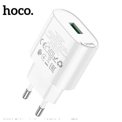 Cóc Sạc Nhanh Hoco C109A 18W Qc3.0 Chân Cắm Eu 1 Cổng Usb Cóc Sạc Nhanh Hoco C109A 18W Qc3.0 Chân Cắm Eu 1 Cổng Usb