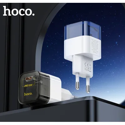 Cốc Sạc Nhanh Hoco Pd20W Một Cổng Type-C C125A Trong Suốt Cốc Sạc Nhanh Hoco Pd20W Một Cổng Type-C C125A Trong Suốt