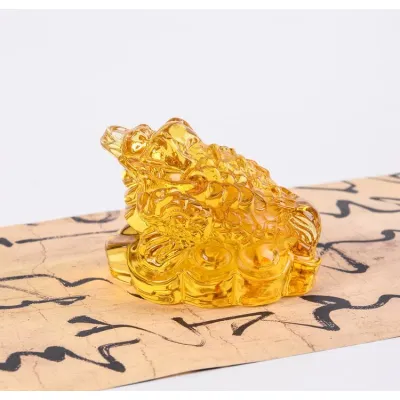 cóc vàng pha lê 7cm giúp tăng tài lộc, bình an, may mắn cóc vàng pha lê 7cm giúp tăng tài lộc, bình an, may mắn