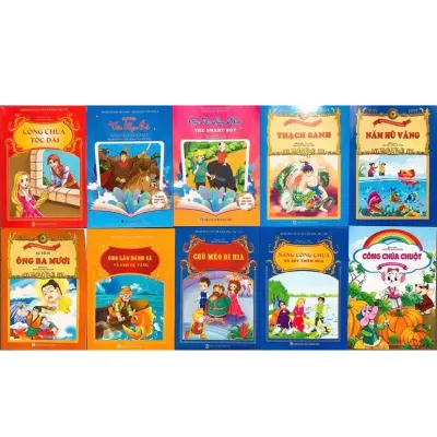 combo 10 quyển truyện tranh cổ tích song ngữ cho bé combo 10 quyển truyện tranh cổ tích song ngữ cho bé