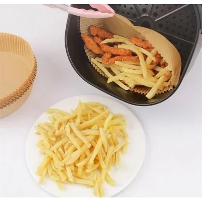 combo 50 giấy lót thấm dầu cho nồi chiên không dầu