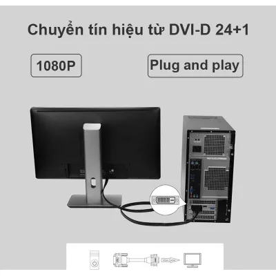 đầu chuyển dvi sang vga - cáp chuyển dvi sang vga đầu chuyển dvi sang vga - cáp chuyển dvi sang vga