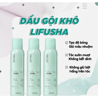 dầu gội khô dạng xịt làm sạch tóc không bết dính gội đầu khô không cần nước