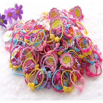 dây bột tóc cho bé - thun cột tóc cute - bịch 50 cái dây bột tóc cho bé - thun cột tóc cute - bịch 50 cái
