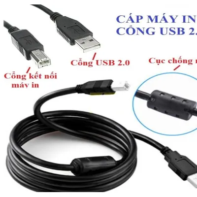 dây cáp usb máy in - cáp máy in loại tốt 1m5 dây cáp usb máy in - cáp máy in loại tốt 1m5